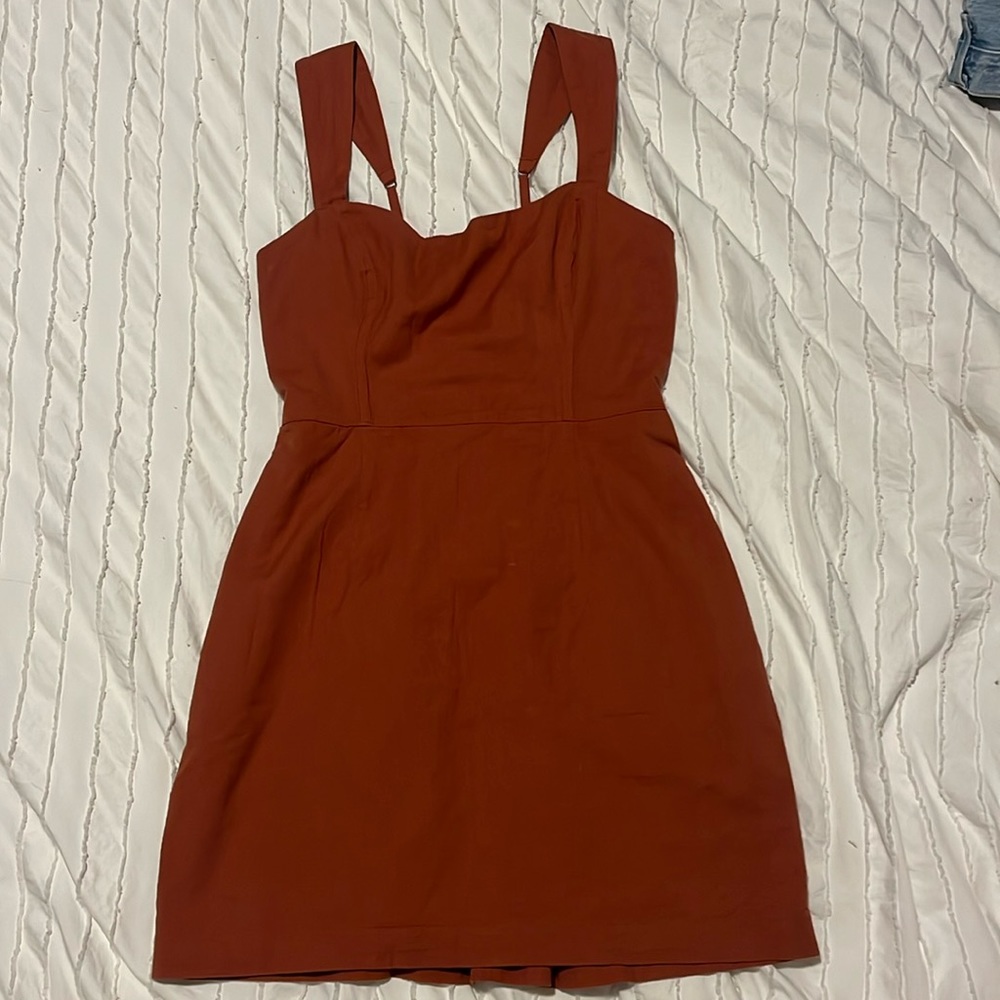 abercrombie brown mini dress